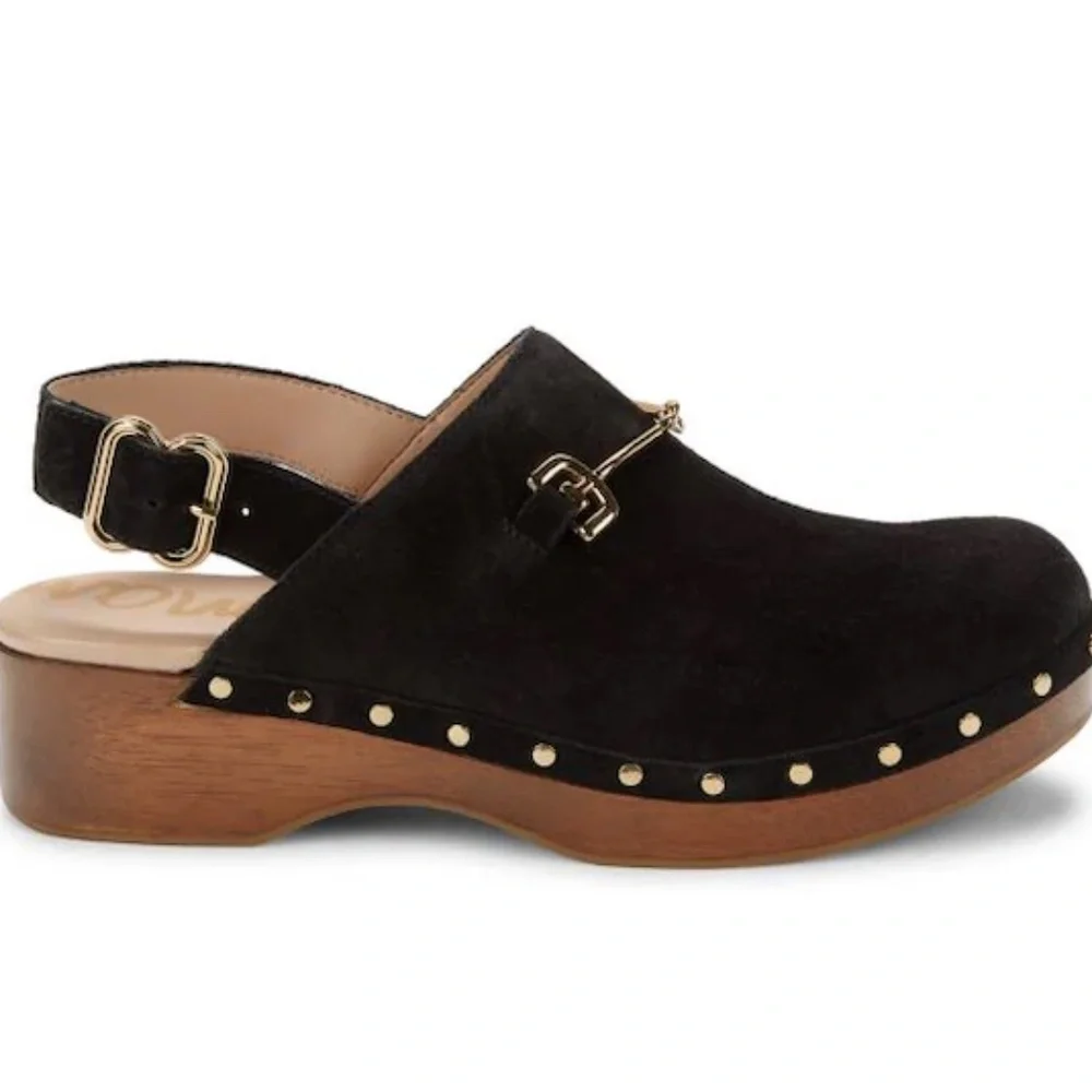 Sam Edelman Hilda Lux Suede Clogs - Picture 1 of 12